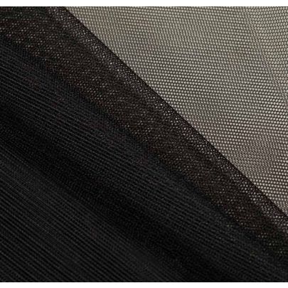 100% Tulle Black Fabric