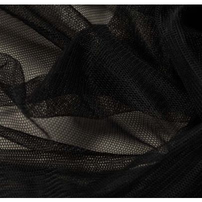 100% Tulle Black Fabric