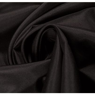 100% Silk Black Fabric