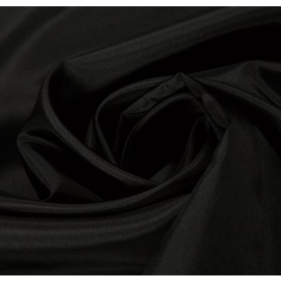100% Silk Black Fabric