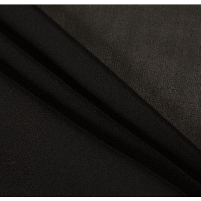 100% Silk Black Fabric