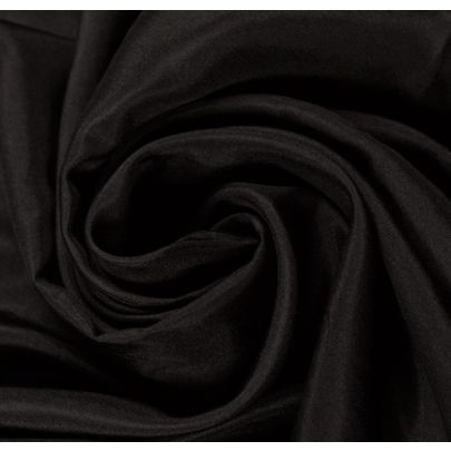 100% Silk Black Fabric