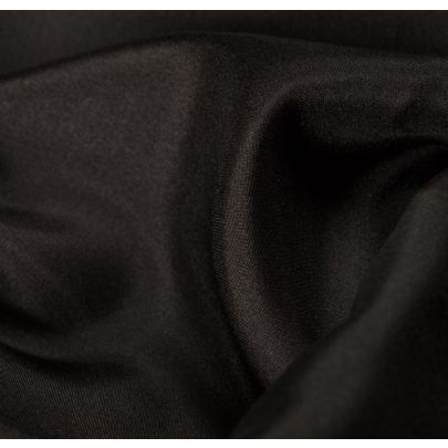 100% Silk Black Fabric