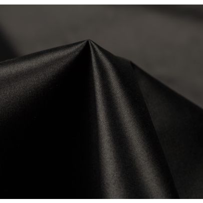 100% Silk Black Fabric