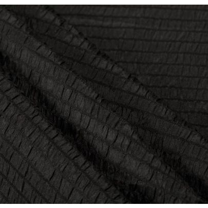 100% Silk Black Fabric