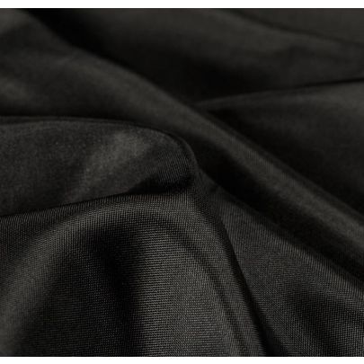 100% Silk Black Fabric