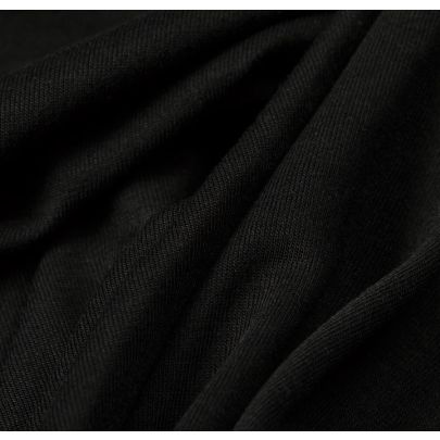 100% Rayon Jersey Black Fabric