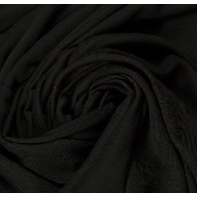 100% Rayon Jersey Black Fabric