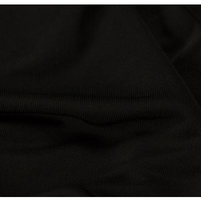 100% Rayon Interlock Black Fabric
