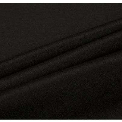 100% Wool Black Fabric