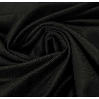 100% Wool Black Fabric