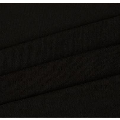 100% Rayon Interlock Black Fabric