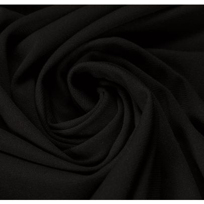 Rayon Elastane Black Fabric