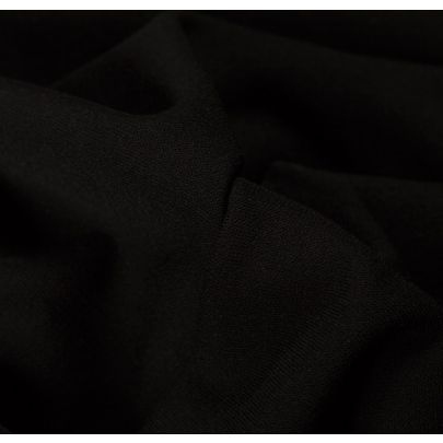 Rayon Elastane Blend Black Fabric