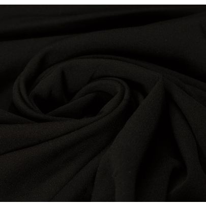 Rayon Elastane Blend Black Fabric