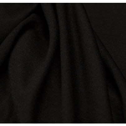 100% Rayon Jersey Black Fabric