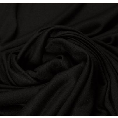 100% Rayon Jersey Black Fabric