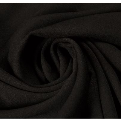 100% Lining Acetate Black Fabric