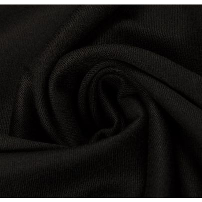 100% Wool Black Fabric