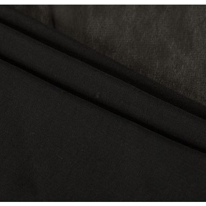 100% Poly Georgette Black Fabric