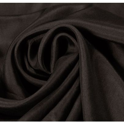 100% Silk Black Fabric