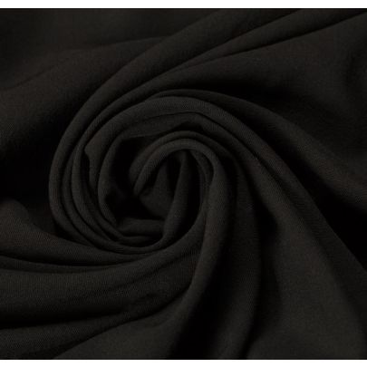 100% Wool Black Fabric