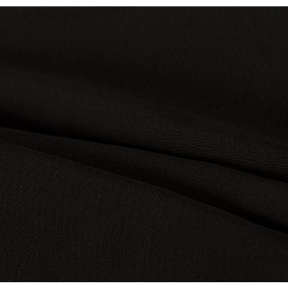Double Georgette Rayon Black Fabric
