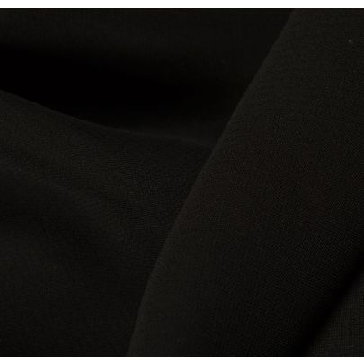 Double Georgette Rayon Black Fabric