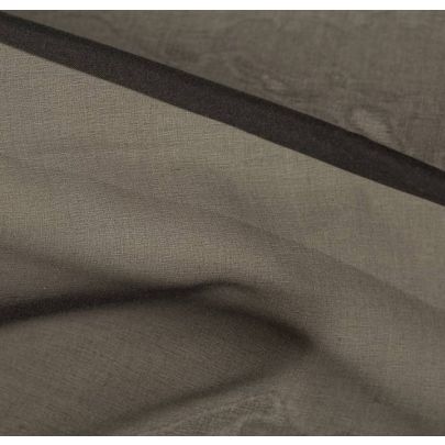 100% Silk Organza Black Fabric