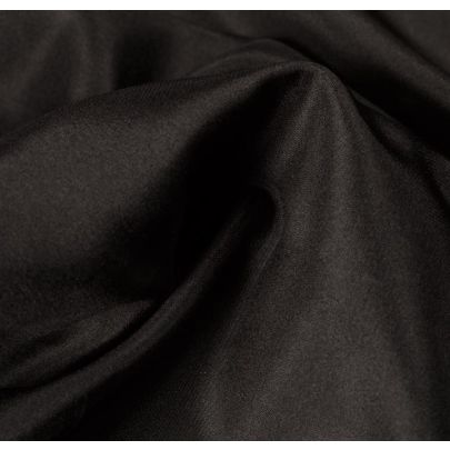 100% Silk Satin Black Fabric