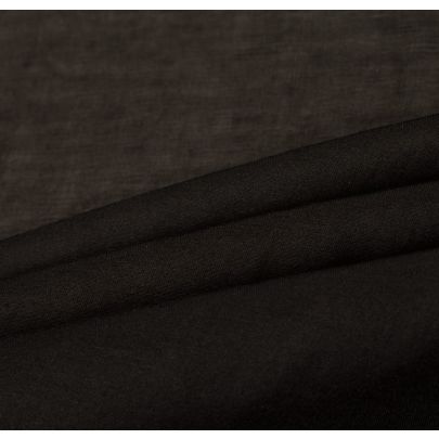 Cotton Voile Black Fabric