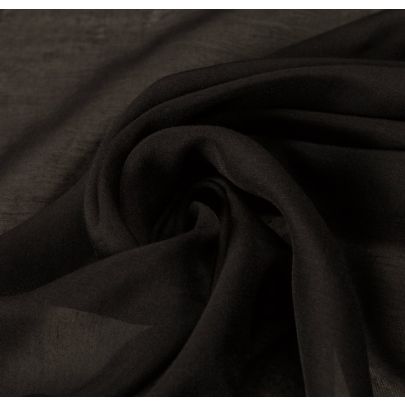 Cotton Voile Black Fabric