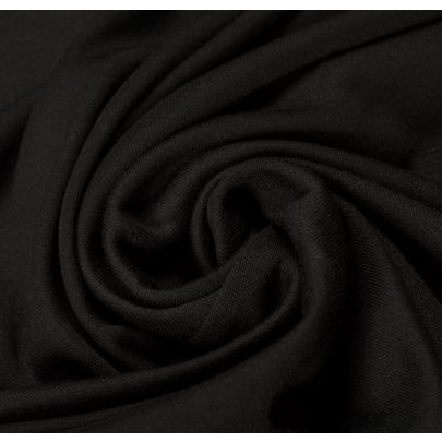 Rayon Elastane Black Fabric