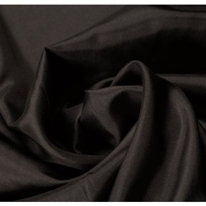 100% Silk Black Fabric