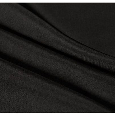 100% Silk Black Fabric