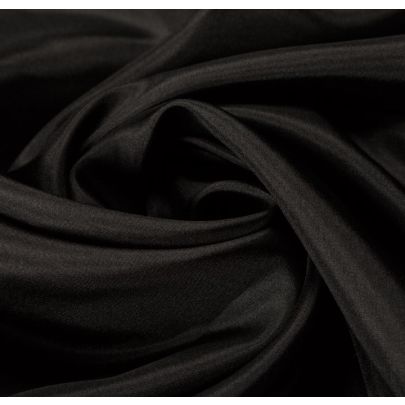 100% Silk Black Fabric