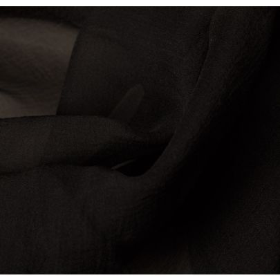 100% Silk Chiffon Black Fabric