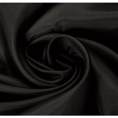 100% Silk Black Fabric