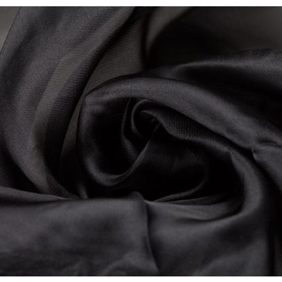 Silk Organza Black Fabric