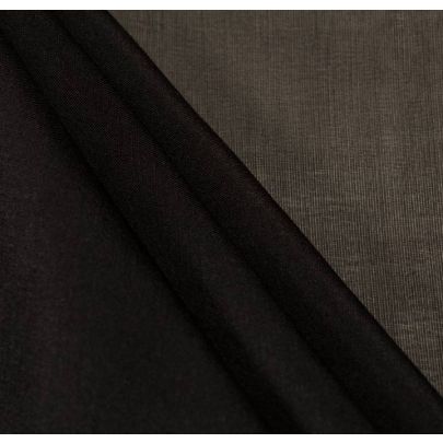 100% Silk Black Fabric