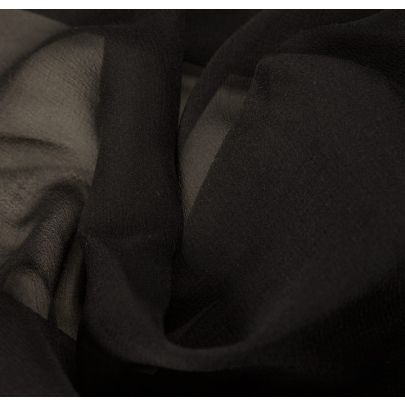 100% Silk Black Fabric