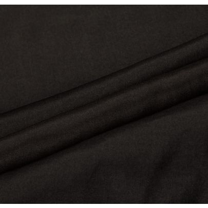 100% Silk Black Fabric