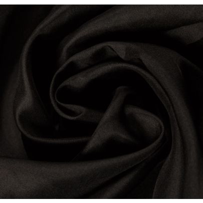 100% Silk Black Fabric