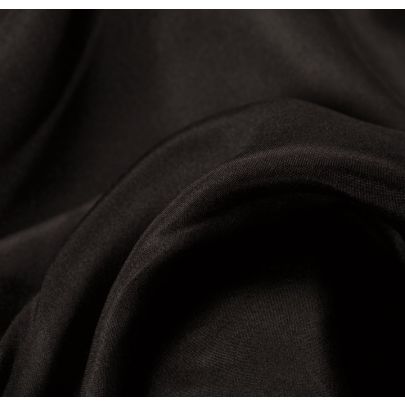100% Silk Black Fabric