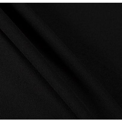 Silk Rayon Blend Black Fabric