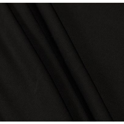 100% Viscose Black Fabric