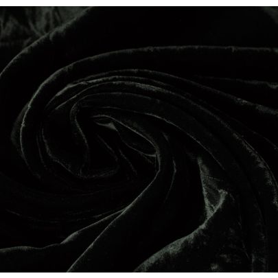 Rayon Velvet Black Fabric