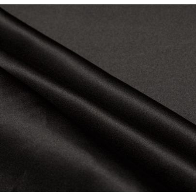 100% Silk Black Fabric