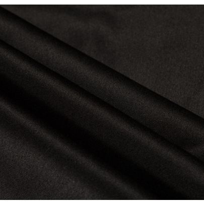 100% Silk Black Fabric