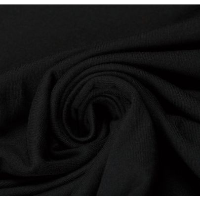 Cotton Jersey Black Fabric